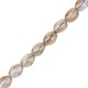 Abalorios Pinch beads de cristal Checo 5x3mm - Crystal brown rainbow 00030/98532